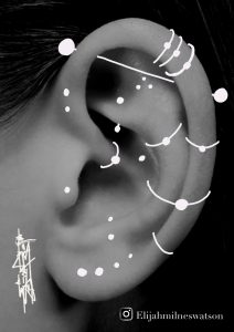 Ear Piercing Examples